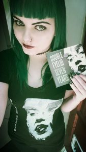 Jossie models a Double Eyelid t-shirt